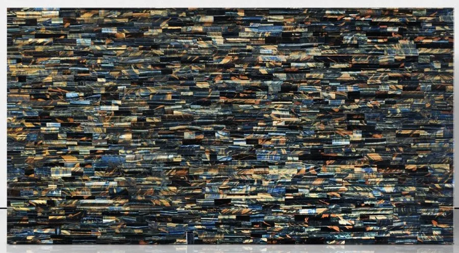 Precious Stone TIGER EYE Blue
