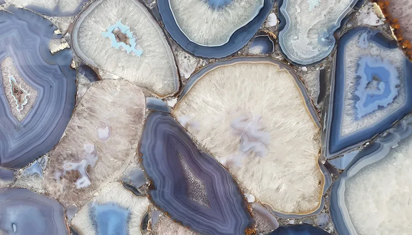 Precious Stone Agate Lilac