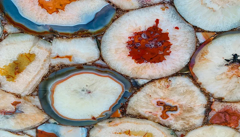 Precious Stone Agate Red
