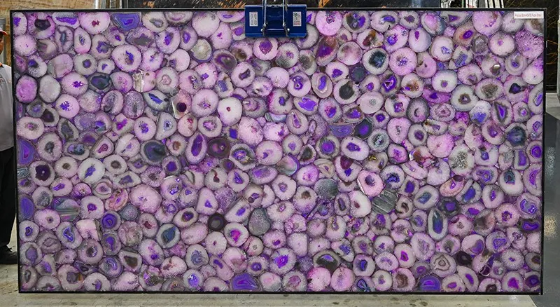 Precious Stone Agate Purple