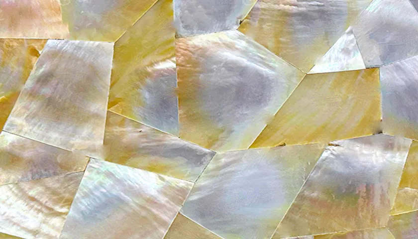 Precious Stone MOTHER OF PEARL Golden