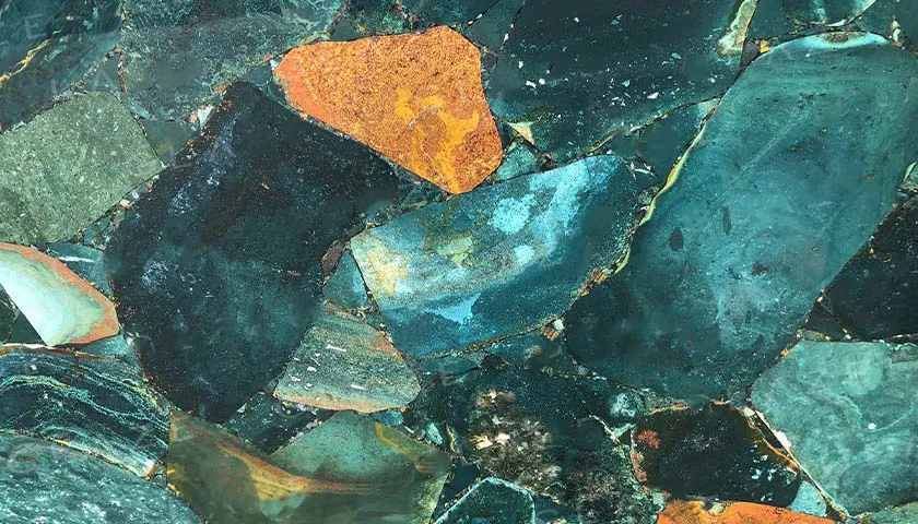Precious Stone JASPER Desert Green