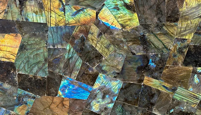Precious Stone LABRADORITE Blue